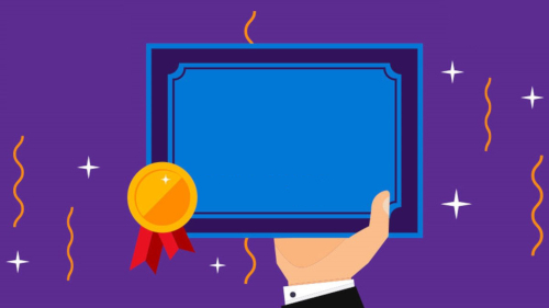 icon of medal certificate