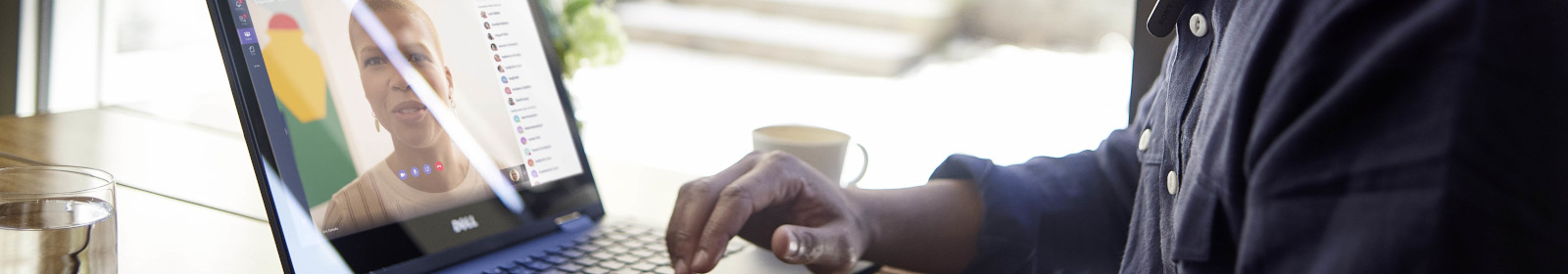 A man in a video call