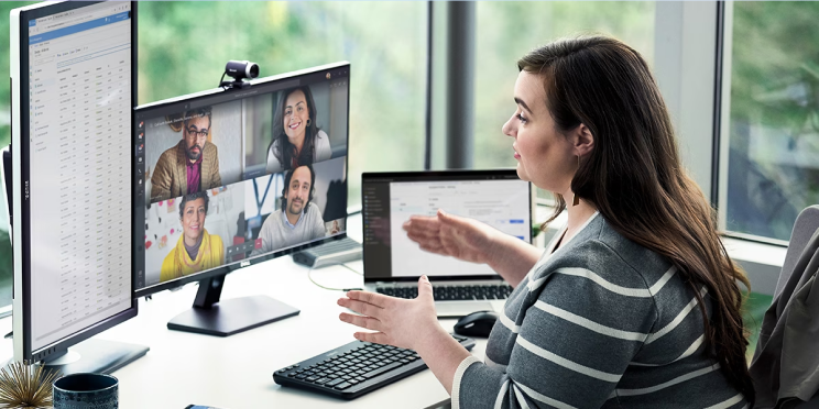 A person on camera in a Microsoft Teams meeting