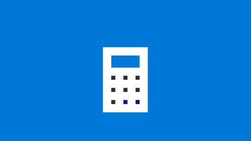 Simple icon of a calculator