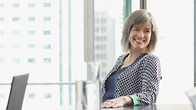 A government worker uses Microsoft in public sector