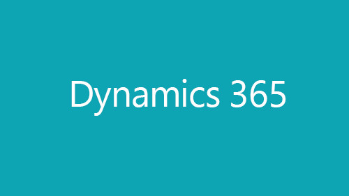Illustration of turquoise box with Dynamics 365 text