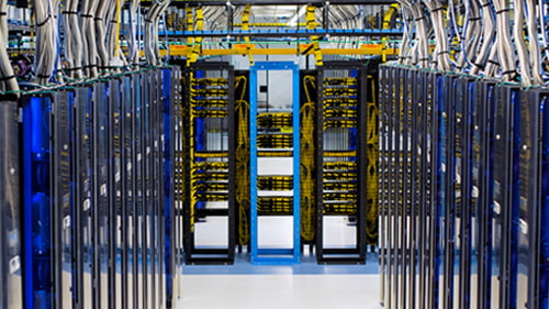 View of a server room