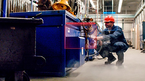 man connecting wires in systems