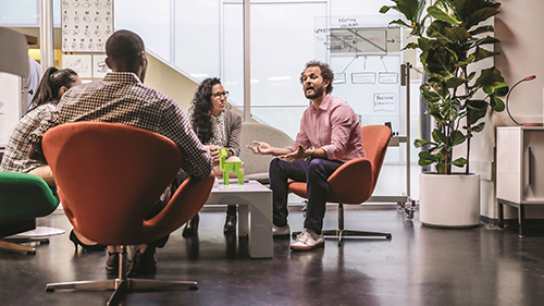 Group of people sitting at table