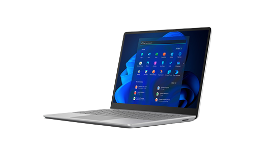 Render of Laptop Go with Windows 11
