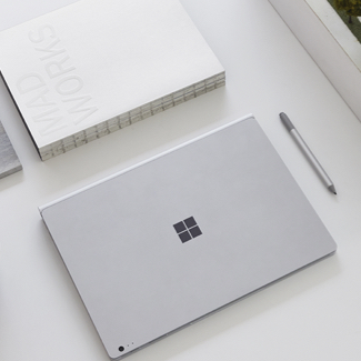 Surface PC on a white table