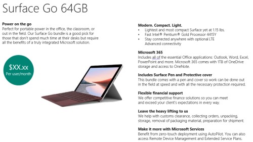 Surface Go offer