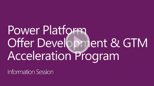 Power Platform Offer Development & GTM Acceleration Program