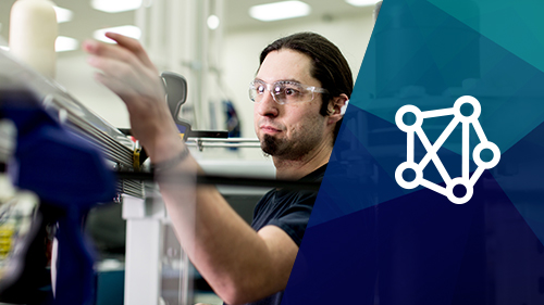 man working on machines