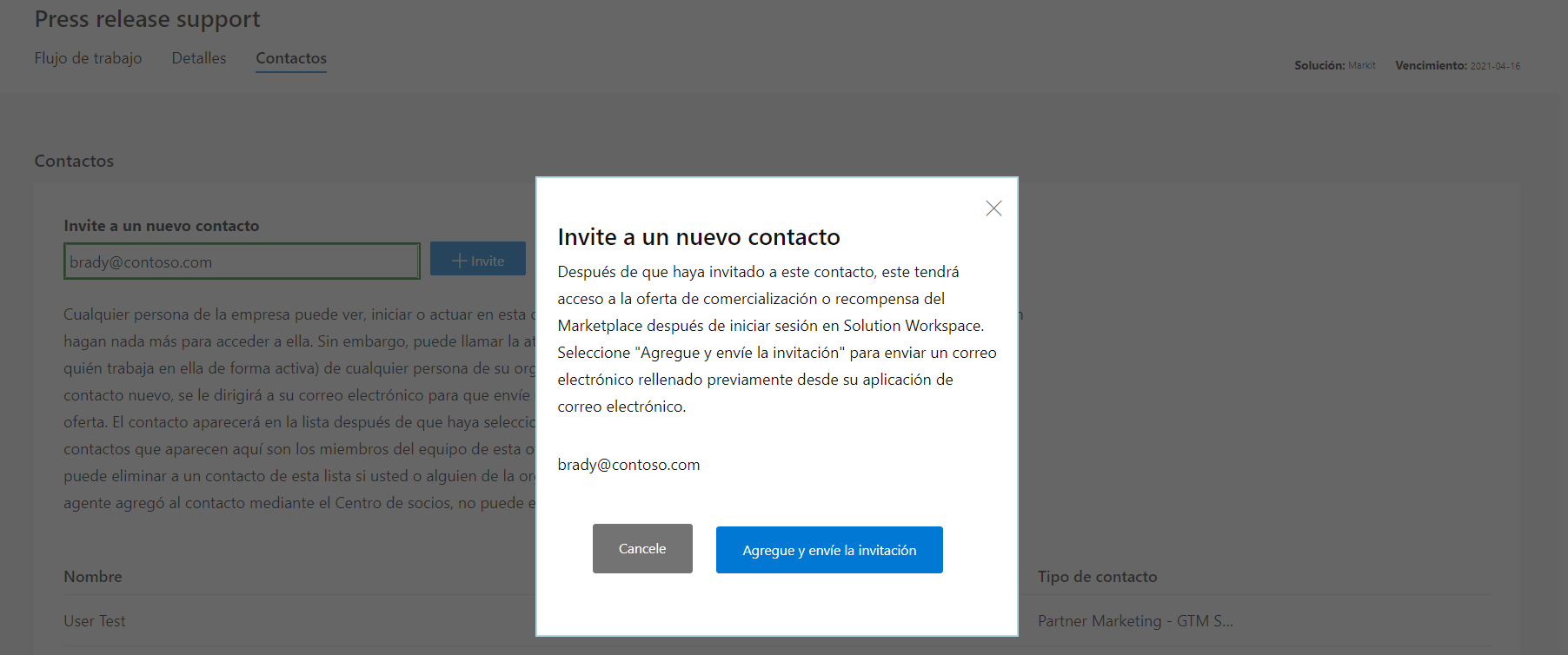 Image of invite new contact
