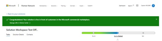 Image of the Microsoft commercial marketplace section
